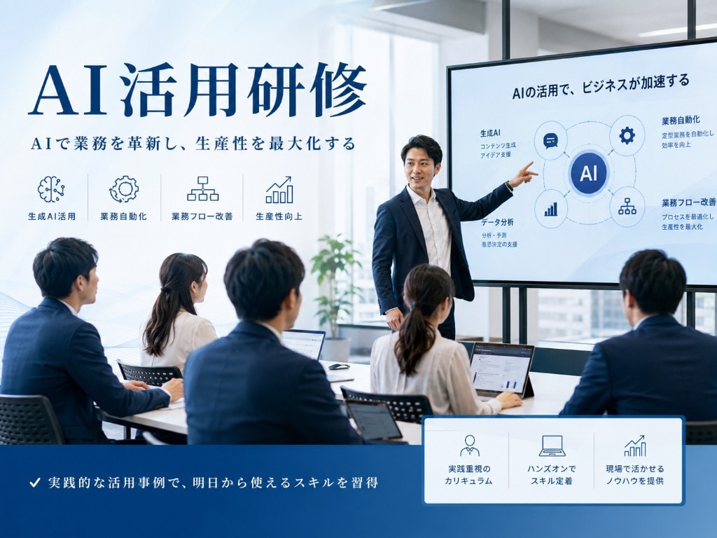 AI活用研修の様子のイメージ